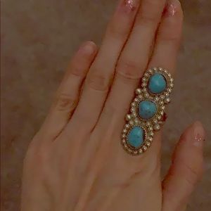 Hand made turquoise ring